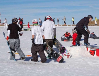  With the board everywhere